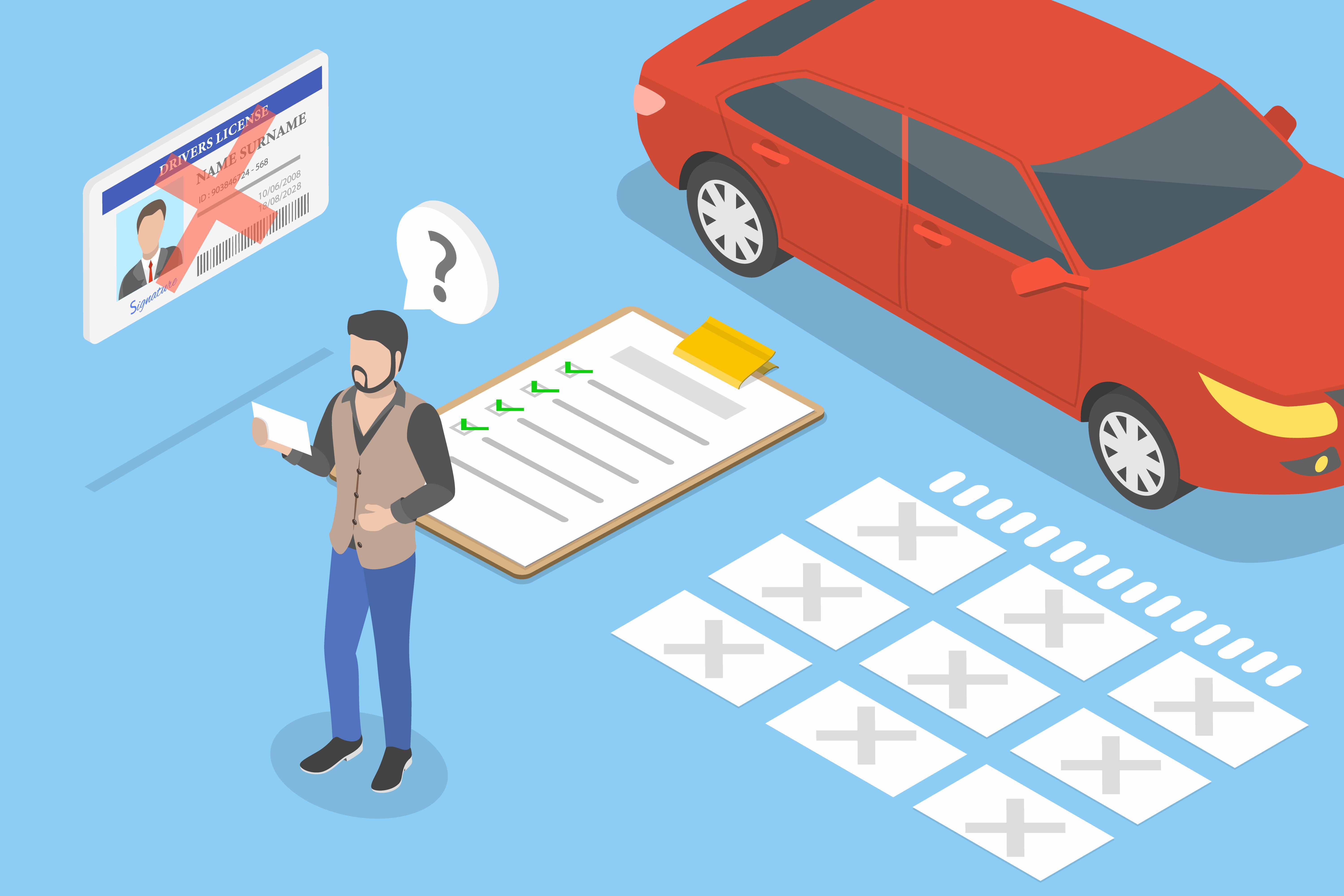 Таблица: Сравнение штрафов за разные нарушения регистрации